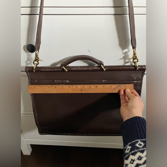 Vintage Coach Beekman 5266 Brown LeatherBriefcase bag w/ Removable Strap - Picture 6 of 10